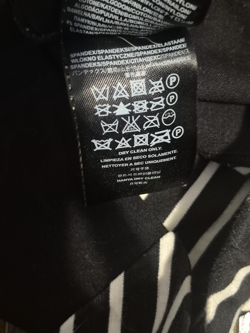 GUESS Los Angeles Black & White Chevron Dress | Size XS - Picture 5 of 5